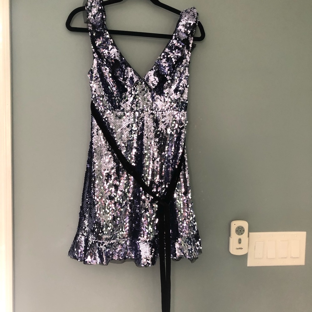 NWT free people Sequin Siren mini dress size 0 - Picture 2 of 8
